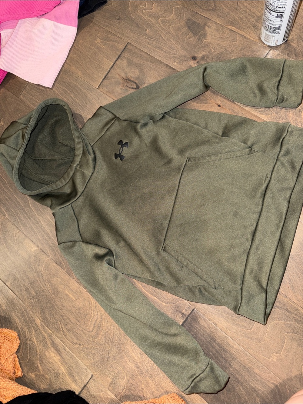 Under Armour Men's Olive Green Turtleneck Hoodie
